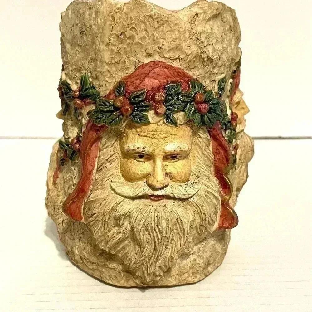 House of Lloyd Christmas Around World Black Forest Santa Candle Holder 1996 Vtg - Picture 2 of 9